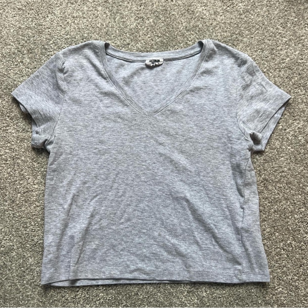 Cotton On Gray Short Sleeve Relaxed Tee